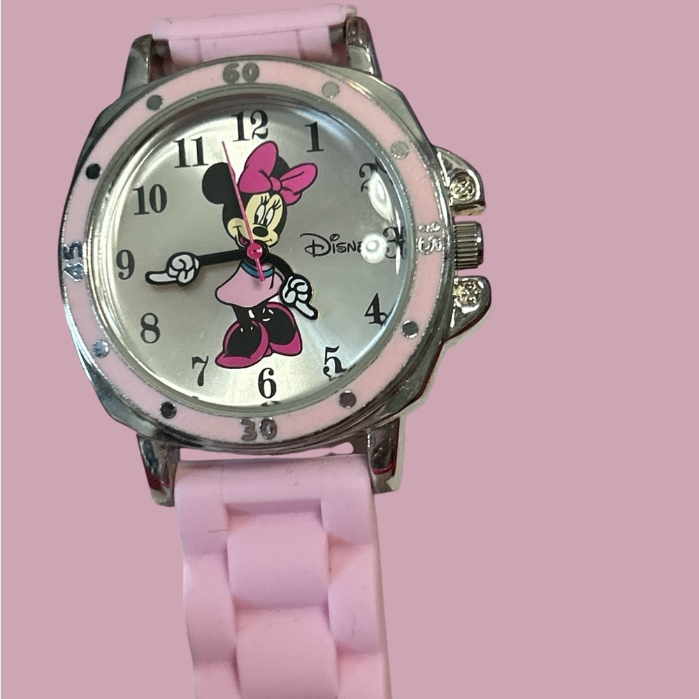 Disney Minnie Mouse Pink and White Nail and Watch Set - Picture 2 of 5